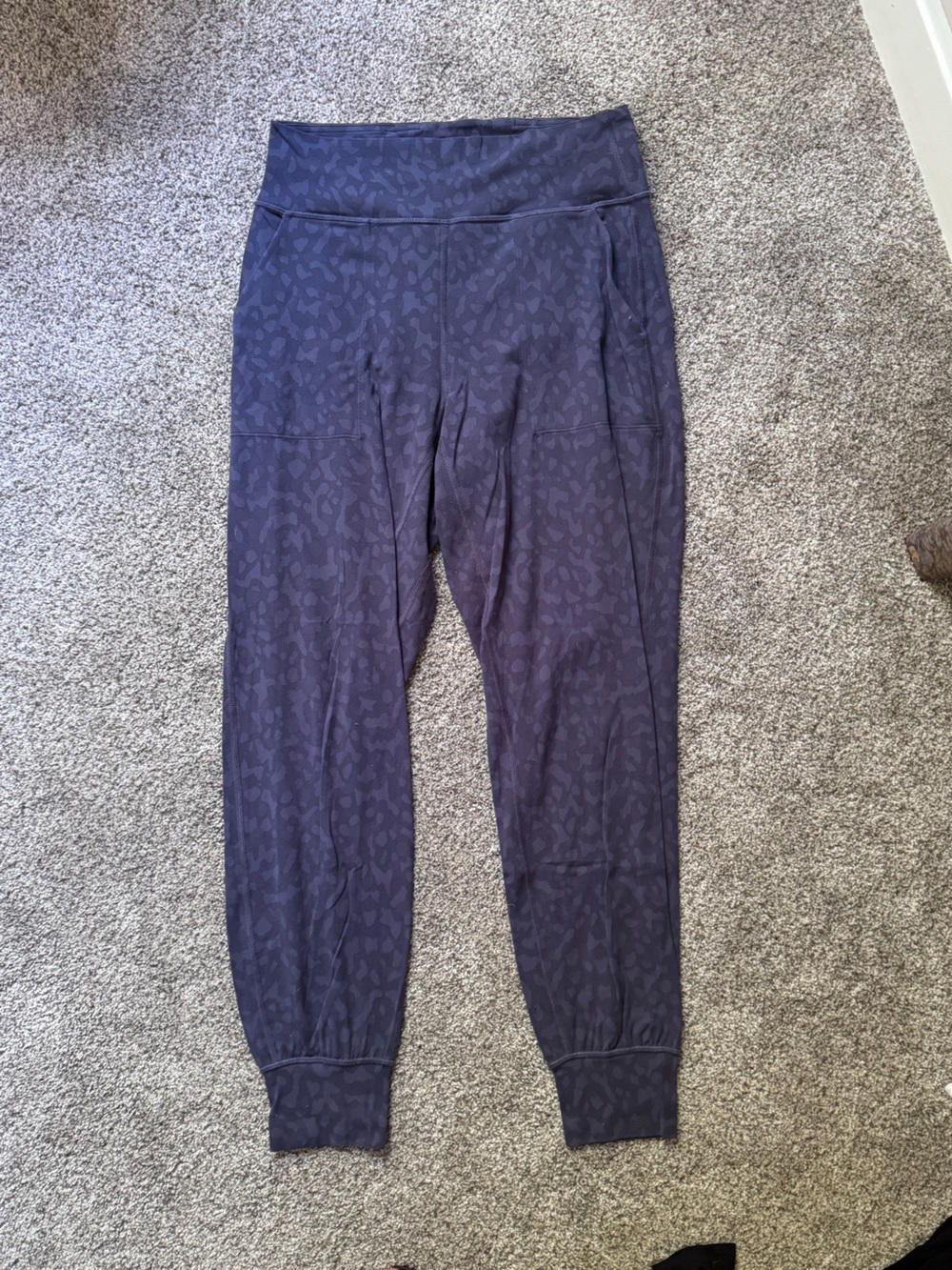 lululemon athletica Dark Blue Subtle Leopard Print Align Jogger Pants